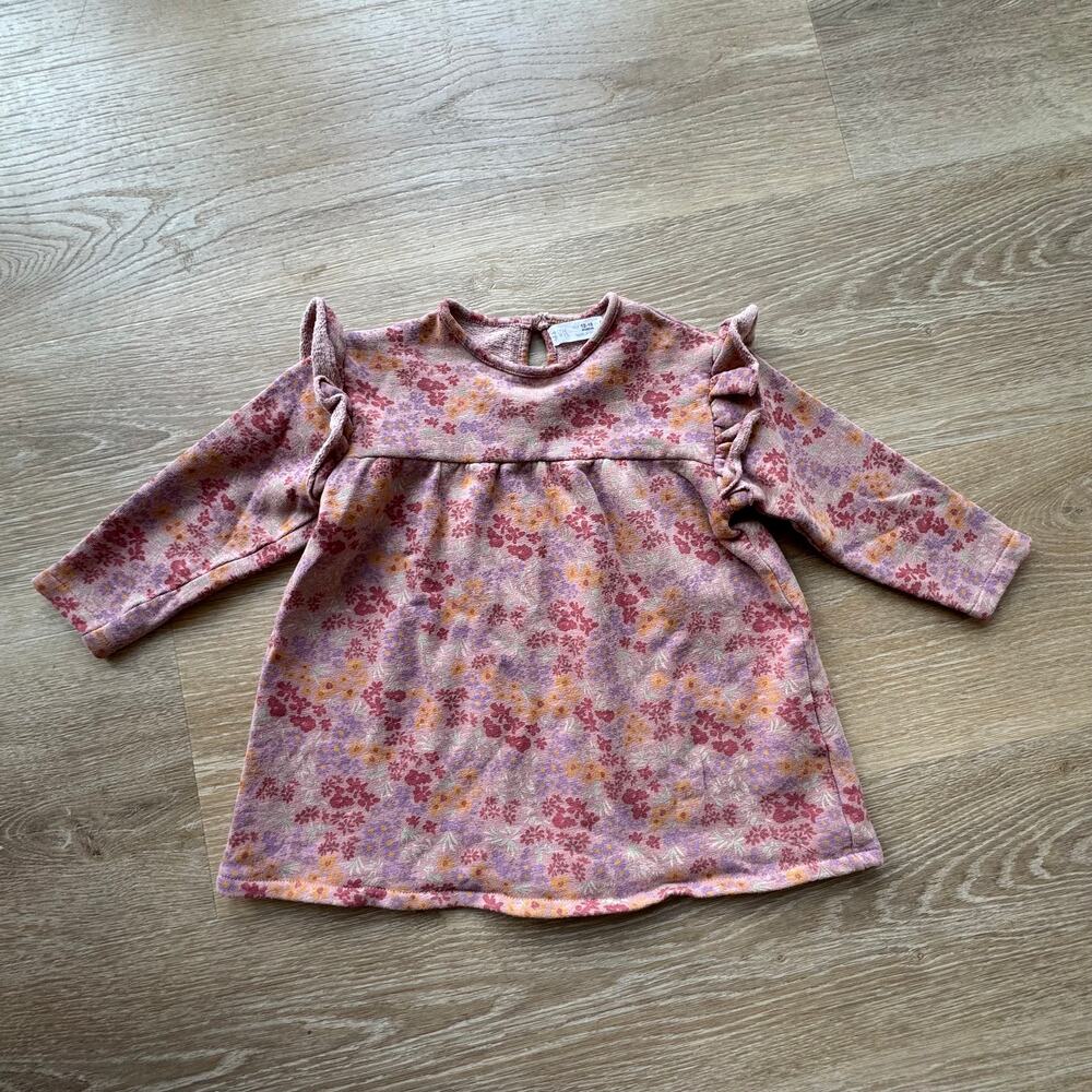 Zara Toddler Girl Long Sleeve Dress - Size 12-18m